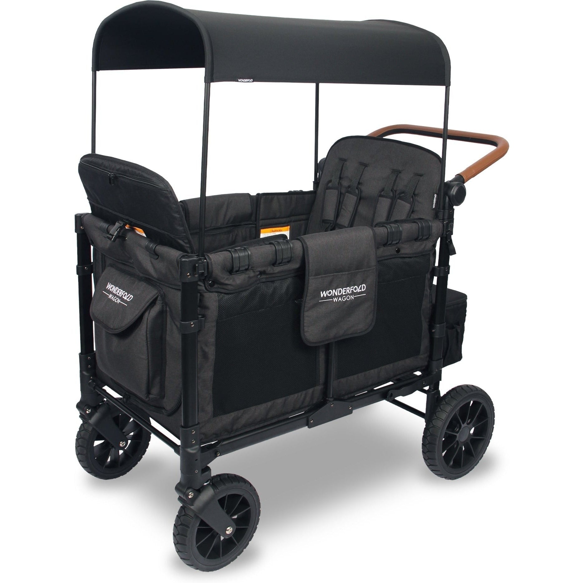 4 seat wagon stroller Wonderfold W4 Luxe Quad Stroller Wagon (4 Seater) – Babinski's Baby
