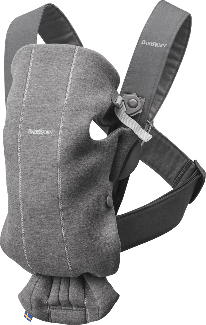Load image into Gallery viewer, BabyBjörn Carrier Mini in Dark Gray Jersey
