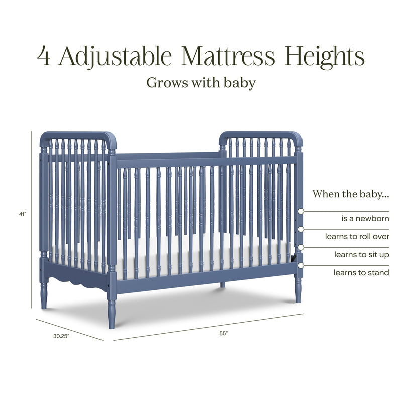 Load image into Gallery viewer, Namesake Liberty 3-in-1 Convertible Spindle Crib with Toddler Bed Conversion Kit
