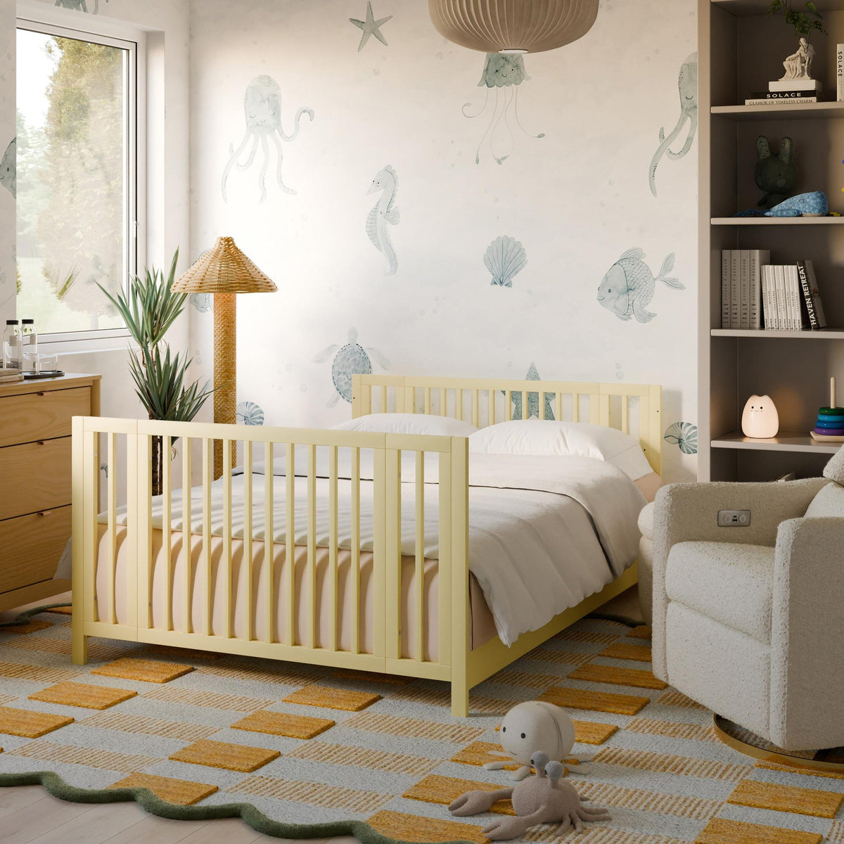 Babyletto Rolli 9-in-1 Convertible All-Stages Crib with Bassinet & Toddler Bed Conversion Kits