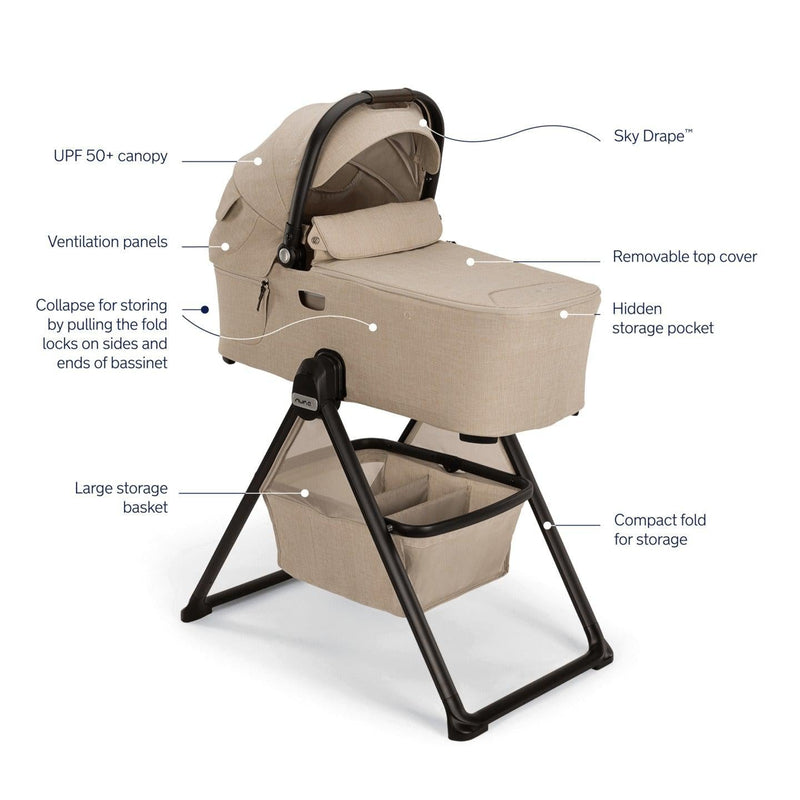 Load image into Gallery viewer, Nuna Demi Next Bassinet + Stand
