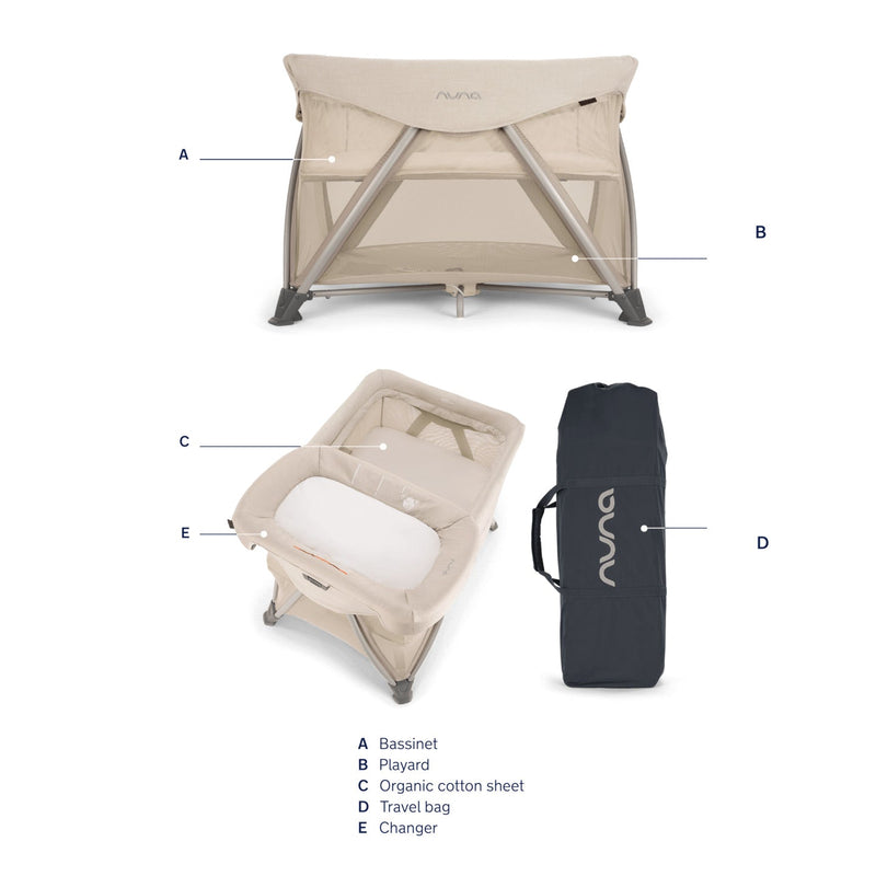 Load image into Gallery viewer, Nuna Sena Aire Playard with Zip-Off Bassinet + Changer
