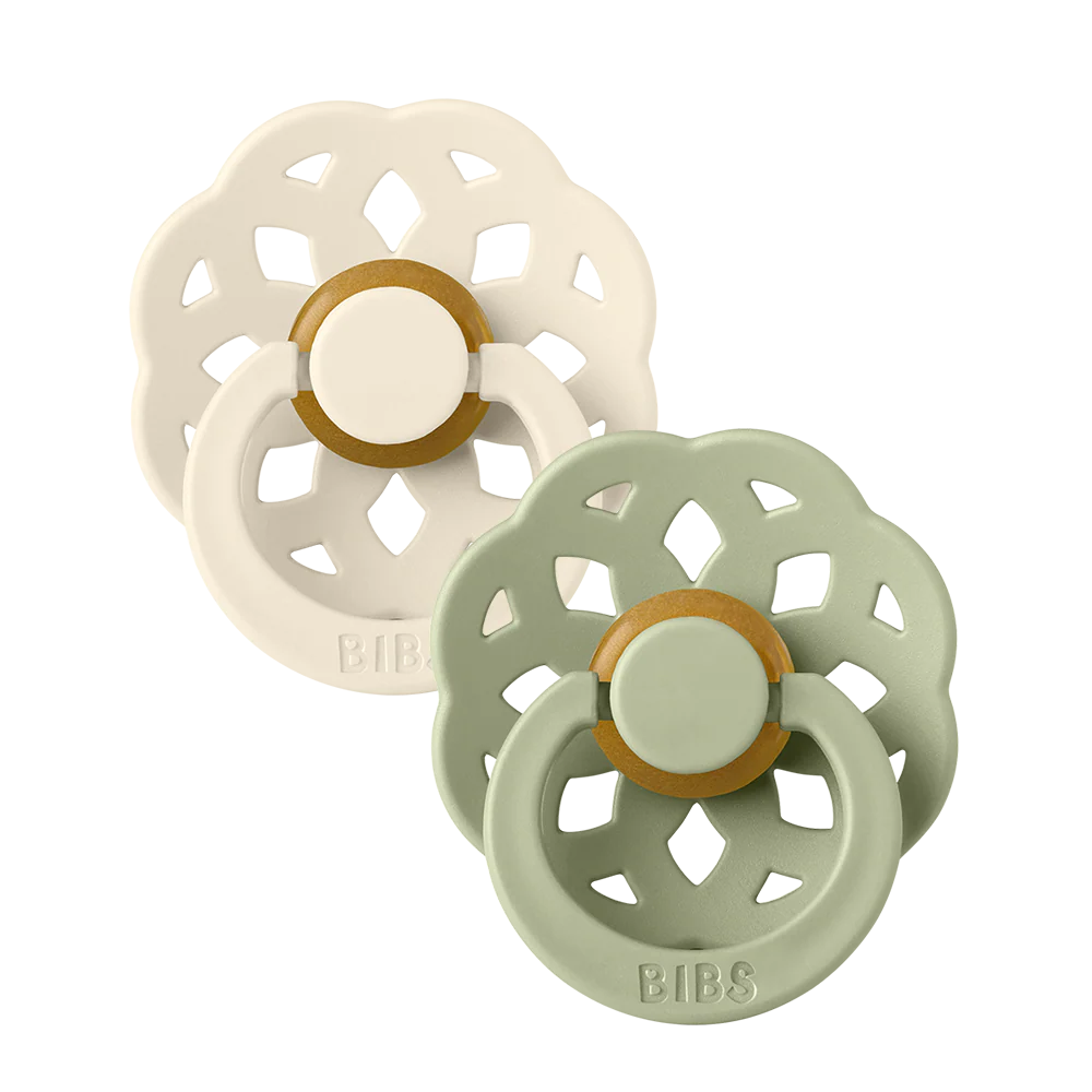 Bibs Pacifier Size 1 - Boheme Ivory / Sage