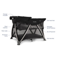 Nuna SENA Aire Playard with Zip-Off Bassinet + Changer