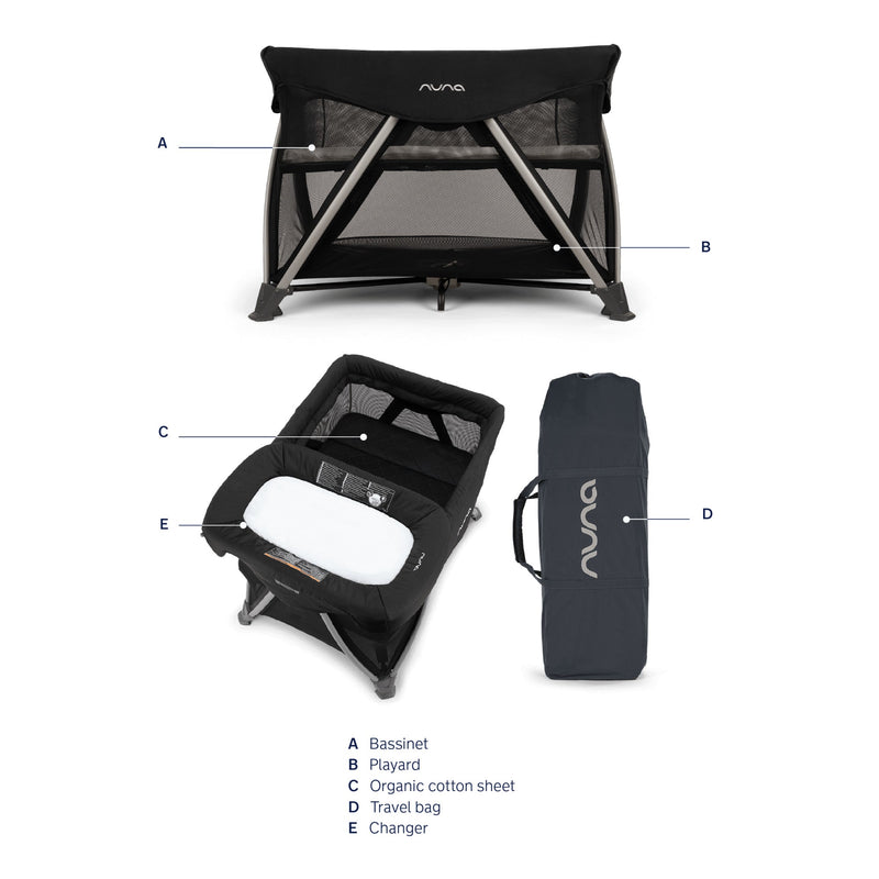 Load image into Gallery viewer, Nuna SENA Aire Playard with Zip-Off Bassinet + Changer

