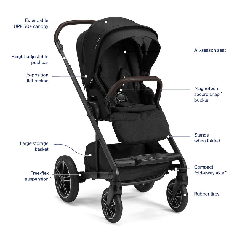 Load image into Gallery viewer, Nuna MIXX Next Stroller with MagneTech Secure Snap
