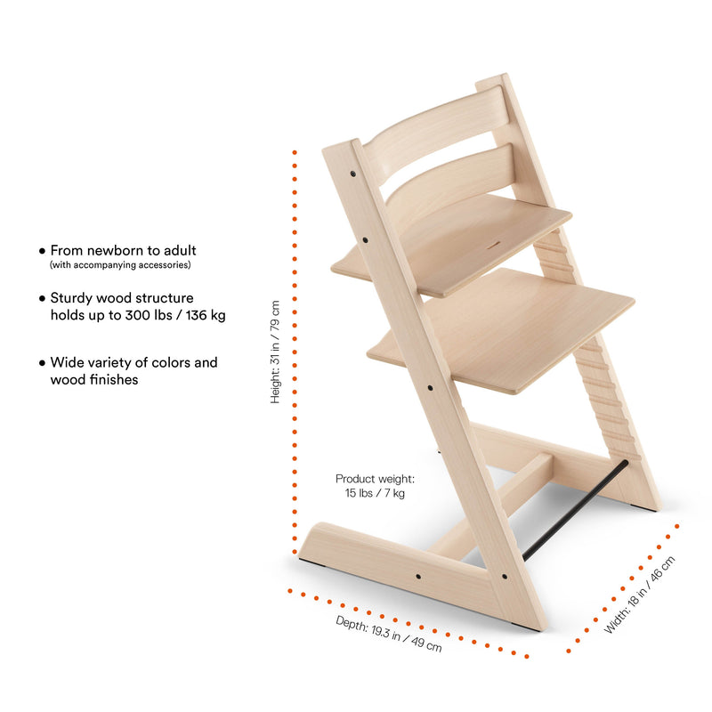 Load image into Gallery viewer, Stokke Tripp Trapp High Chair² Oak with Cushion and Stokke Tray
