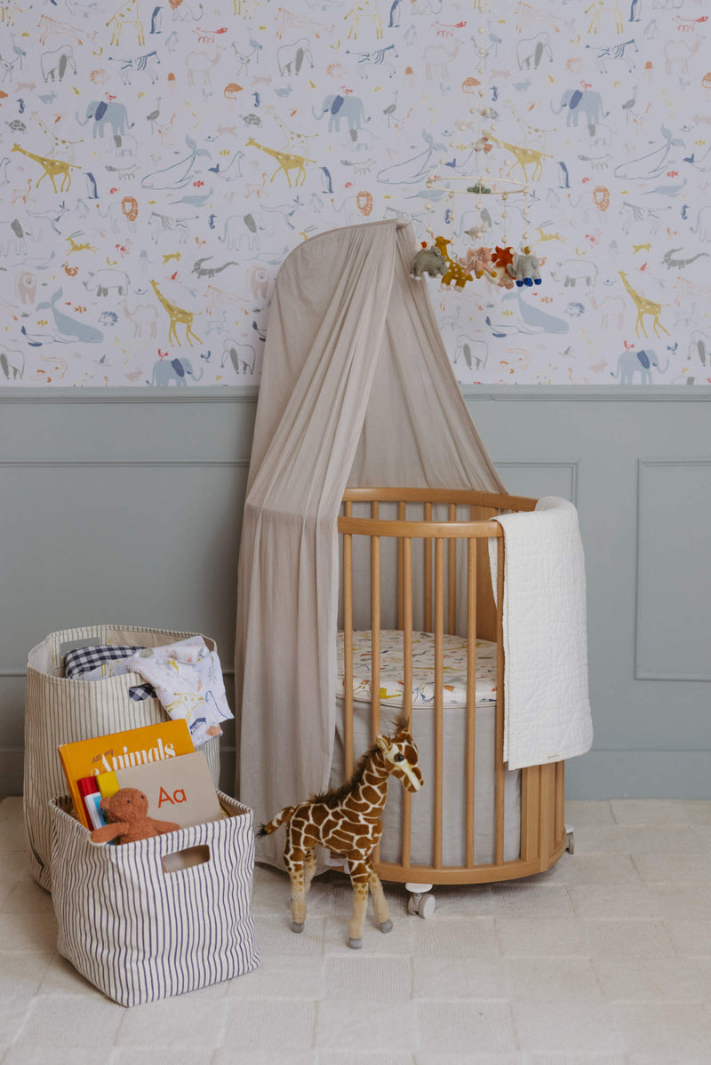 Load image into Gallery viewer, Stokke Sleepi Mini Fitted Sheet by Pehr V3
