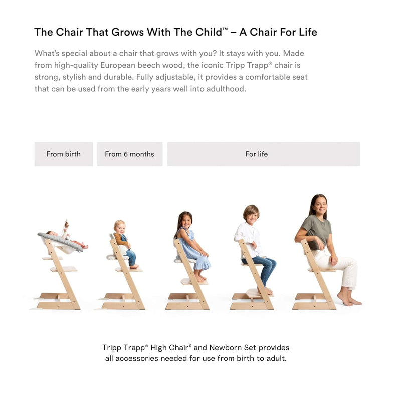 Load image into Gallery viewer, Stokke Tripp Trapp High Chair² with Cushion, Newborn Set + Stokke Tray
