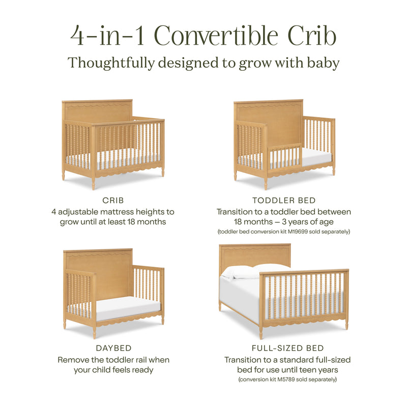 Load image into Gallery viewer, Namesake Ambrosia 4-in-1 Convertible Crib
