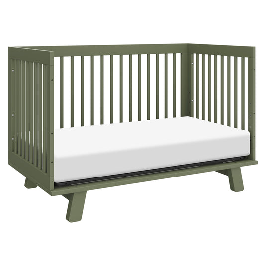 M4201OL,Babyletto,Hudson 3-in-1 Convertible Crib w/Toddler Bed Conversion Kit in Olive