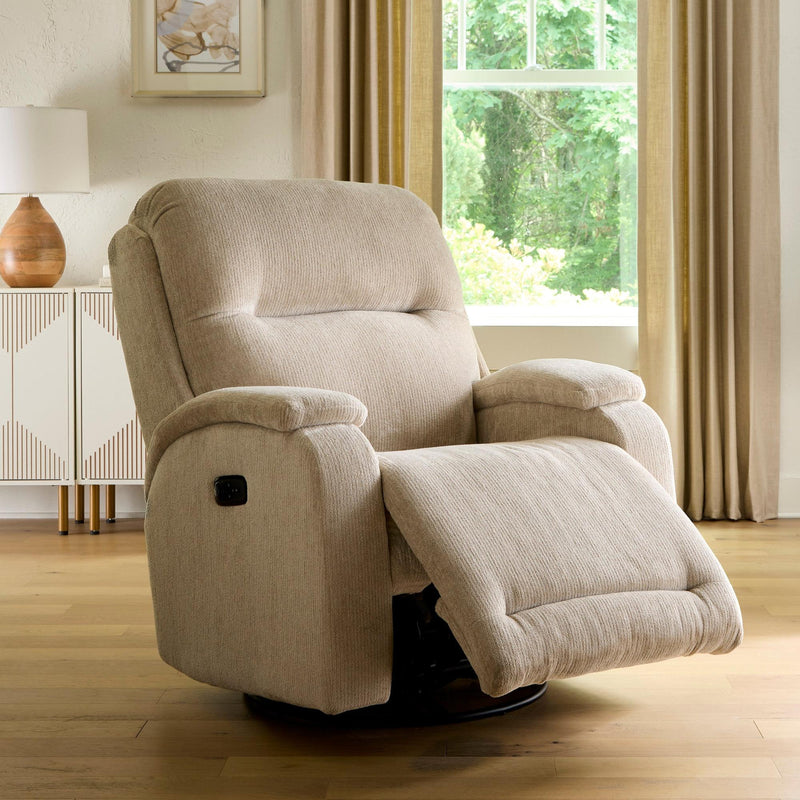 Load image into Gallery viewer, Storytime Maverly Power Cozzia Swivel Glide Recliner with Heat &amp; Massage
