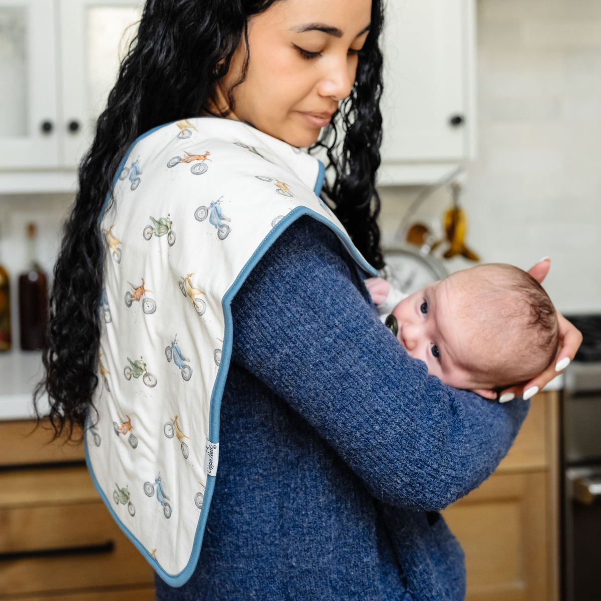 Copper Pearl 3 Pack Premium Burp Cloths | Ryder