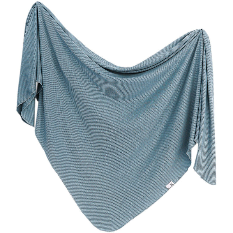 Load image into Gallery viewer, Copper Pearl Rib Knit Swaddle Blanket | Atlantic
