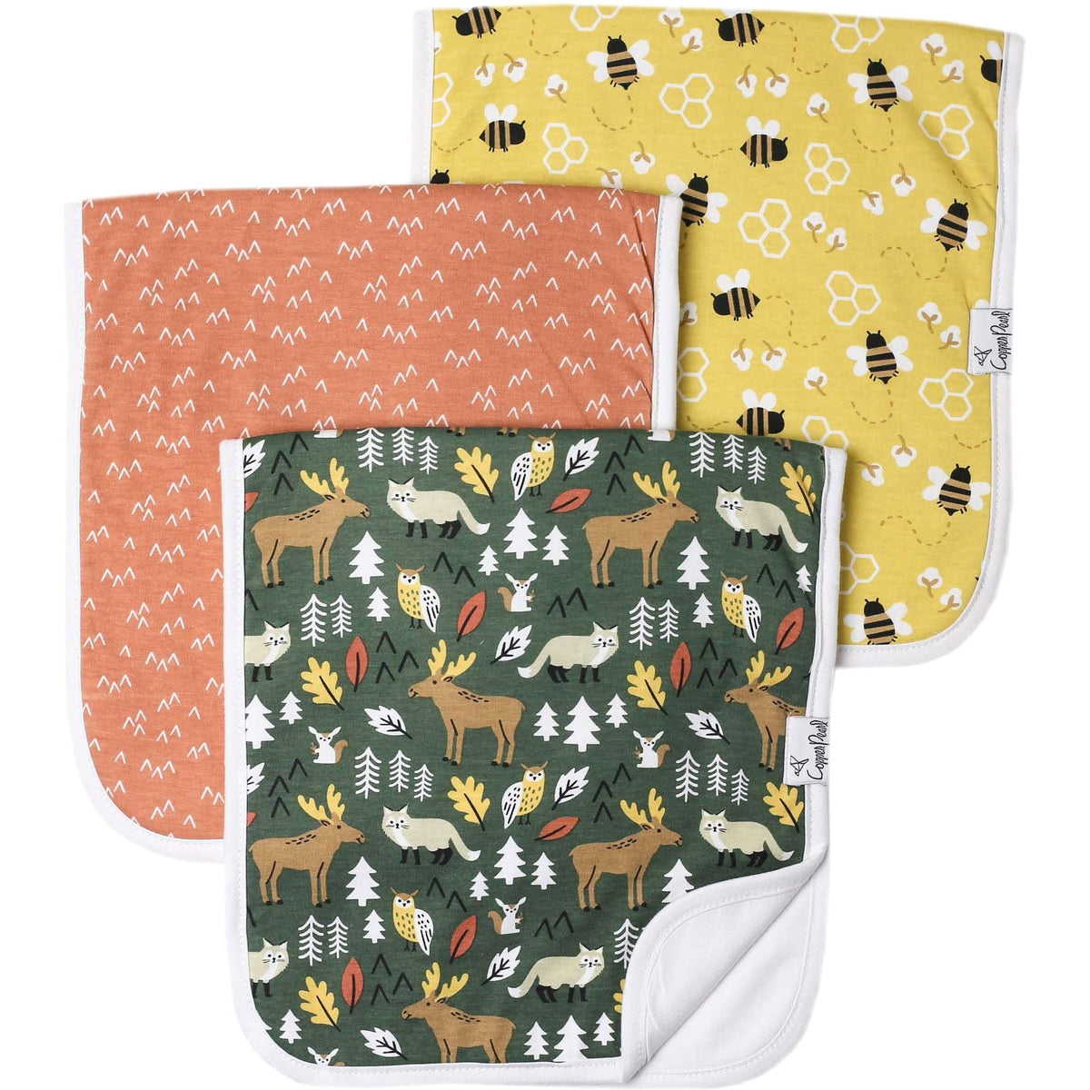 Copper Pearl Premium Burp Cloths | Atwood