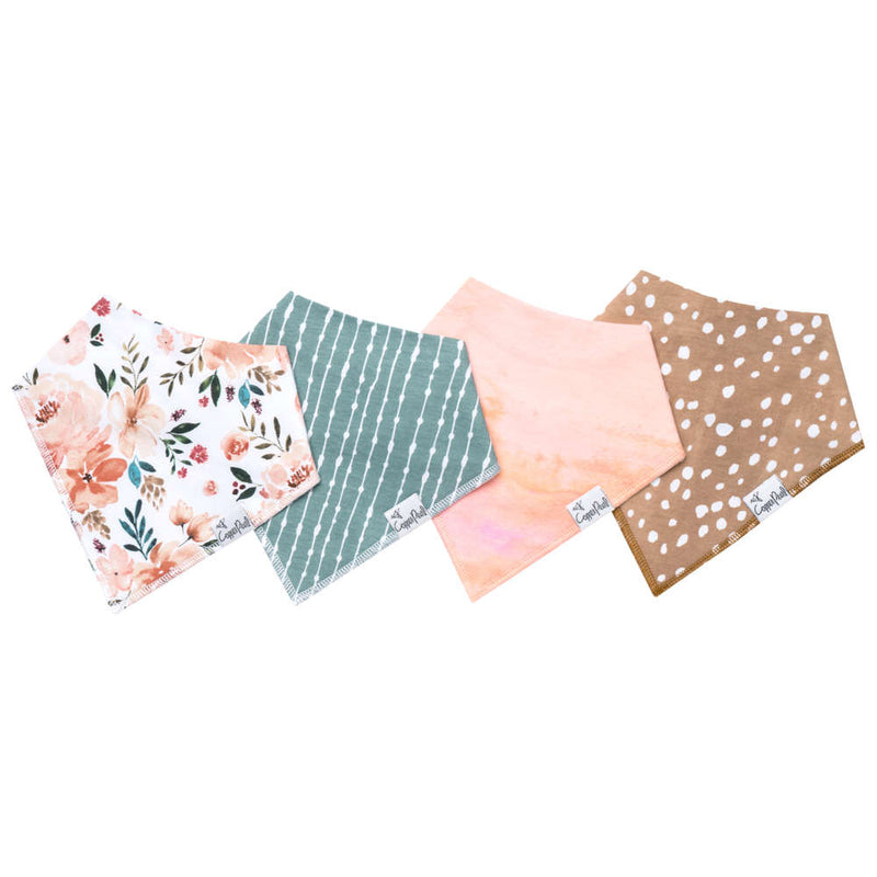 Load image into Gallery viewer, Copper Pearl Baby Bandana Bibs | Autumn
