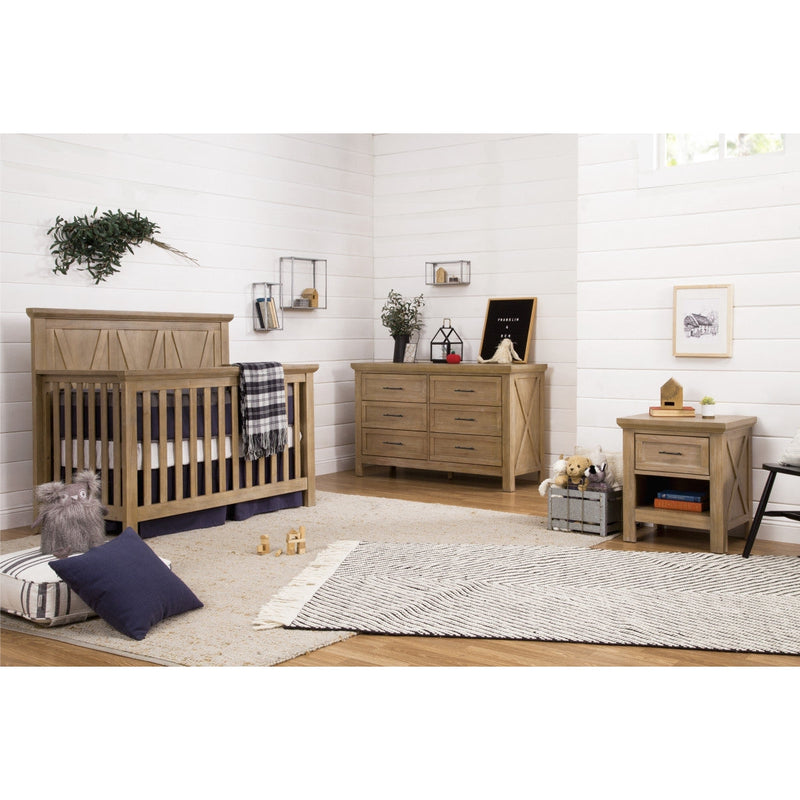 Load image into Gallery viewer, Monogram by Namesake Emory Farmhouse 4-in-1 Convertible Crib
