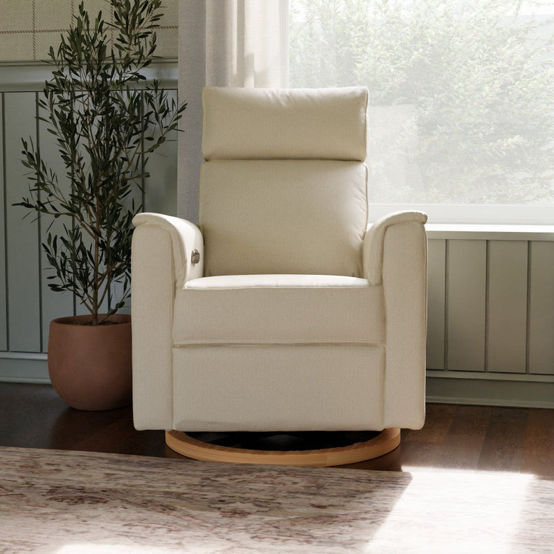 Load image into Gallery viewer, Monogram by Namesake Willa Power Glider Recliner with Adjustable Headrest &amp; USB
