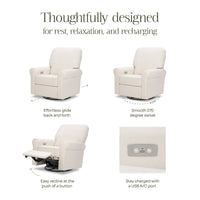 Monogram by Namesake Monroe Power Recliner & Swivel Glider