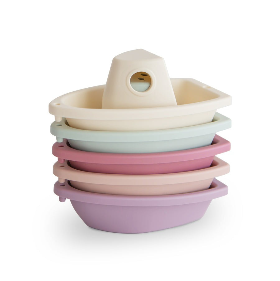 Mushie Bath Boats Petal