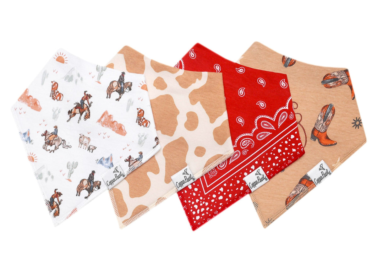 Copper Pearl Baby Bandana Bibs | Boone