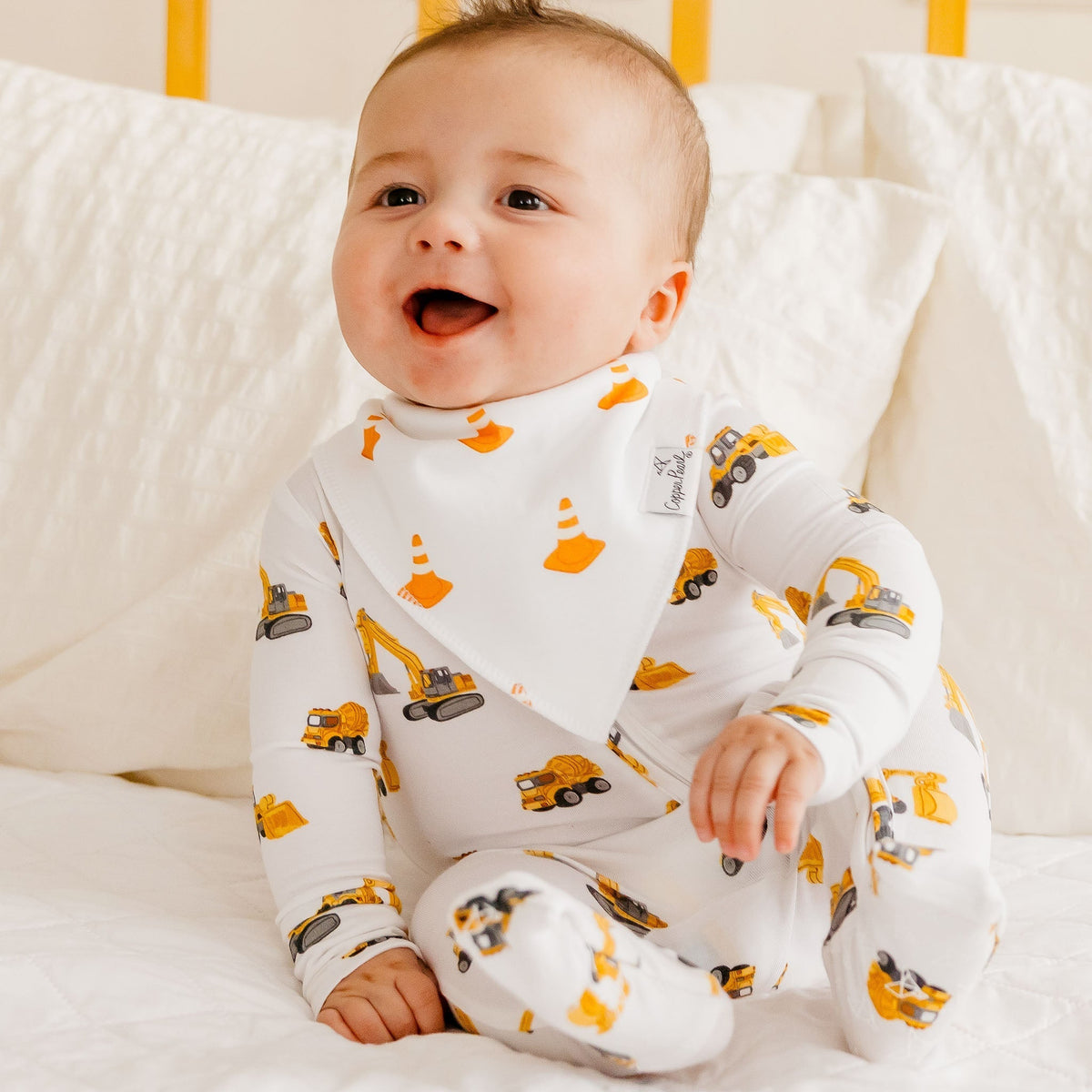 Copper Pearl 4 Pack Baby Bandana Bibs | Dozer