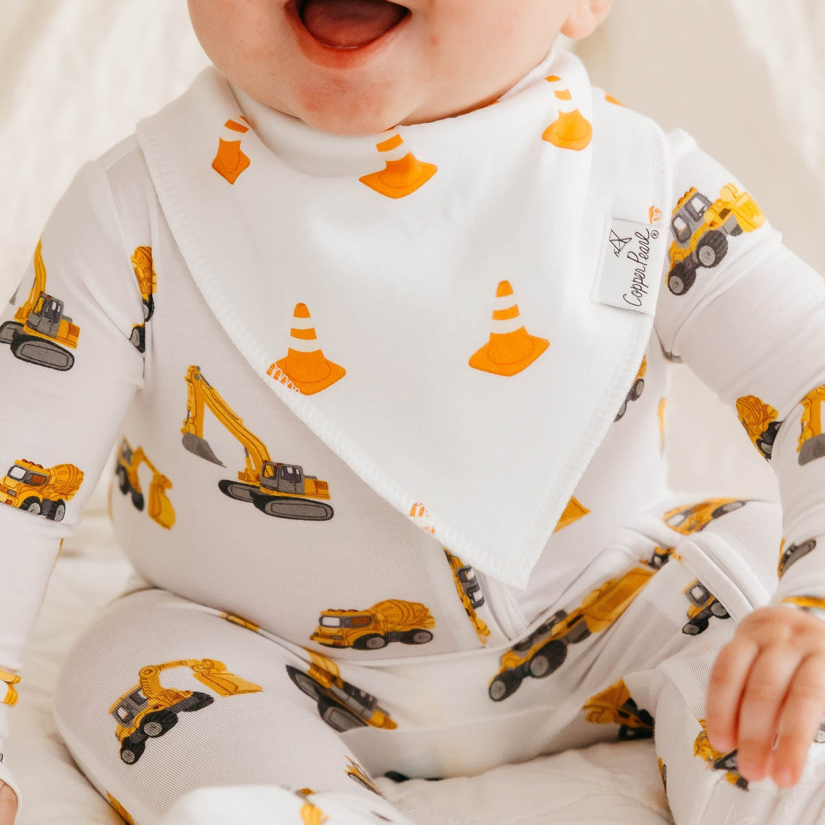 Copper Pearl 4 Pack Baby Bandana Bibs | Dozer