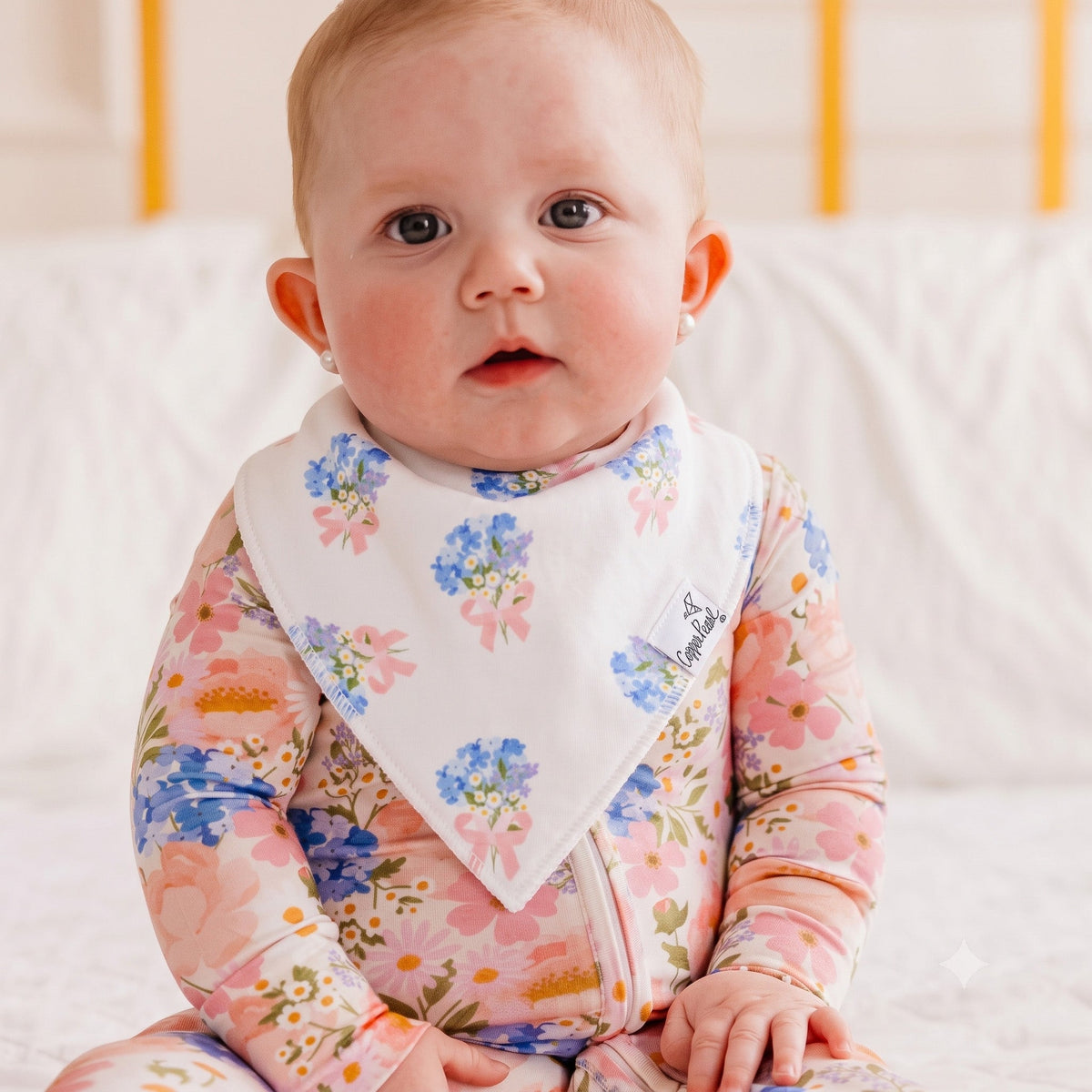 Copper Pearl 4 Pack Baby Bandana Bibs | Penelope