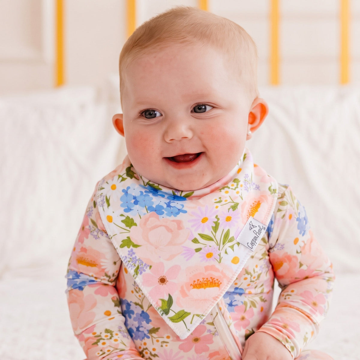 Copper Pearl 4 Pack Baby Bandana Bibs | Penelope