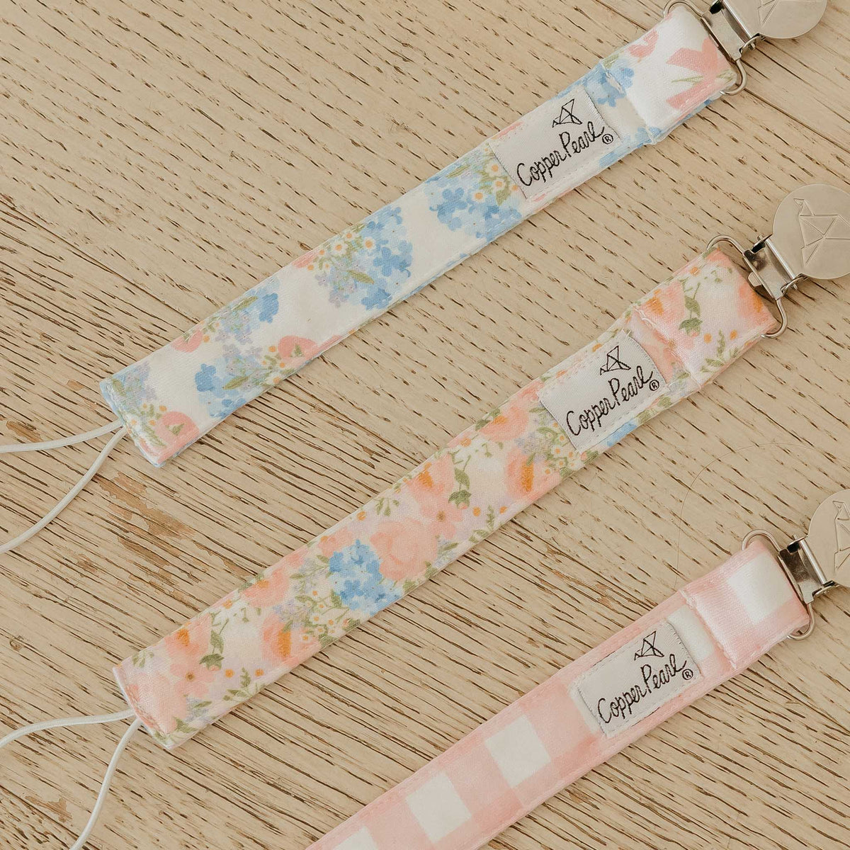 Copper Pearl Binky Clips | Penelope