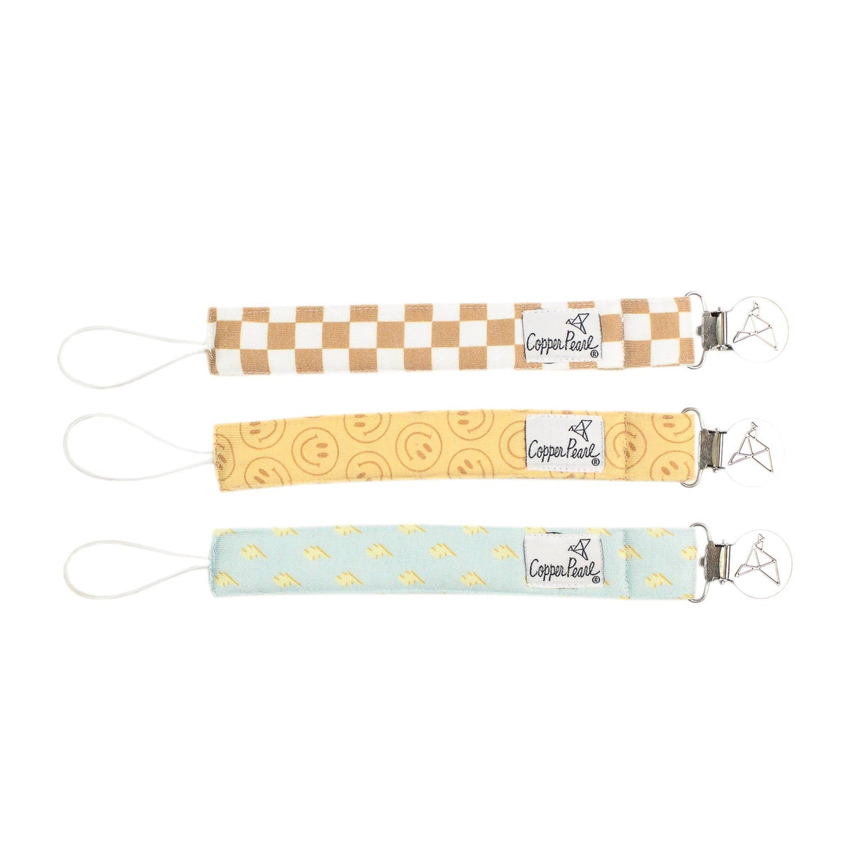 Copper Pearl Binky Clips | Vance