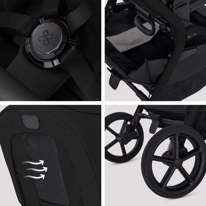 Load image into Gallery viewer, Silver Cross Breez Mid-Size Compact Stroller

