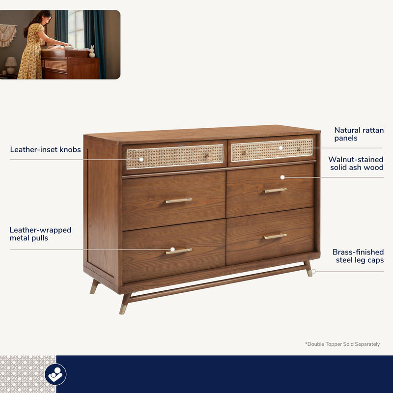 Load image into Gallery viewer, Maxi-Cosi Nursery Everheart 6-Drawer Dresser | PRESALE
