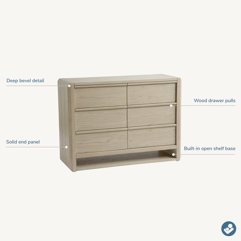 Load image into Gallery viewer, Maxi-Cosi Nursery NorCal 6-Drawer Dresser
