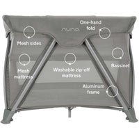 Nuna COVE Aire Go Playard + Bassinet