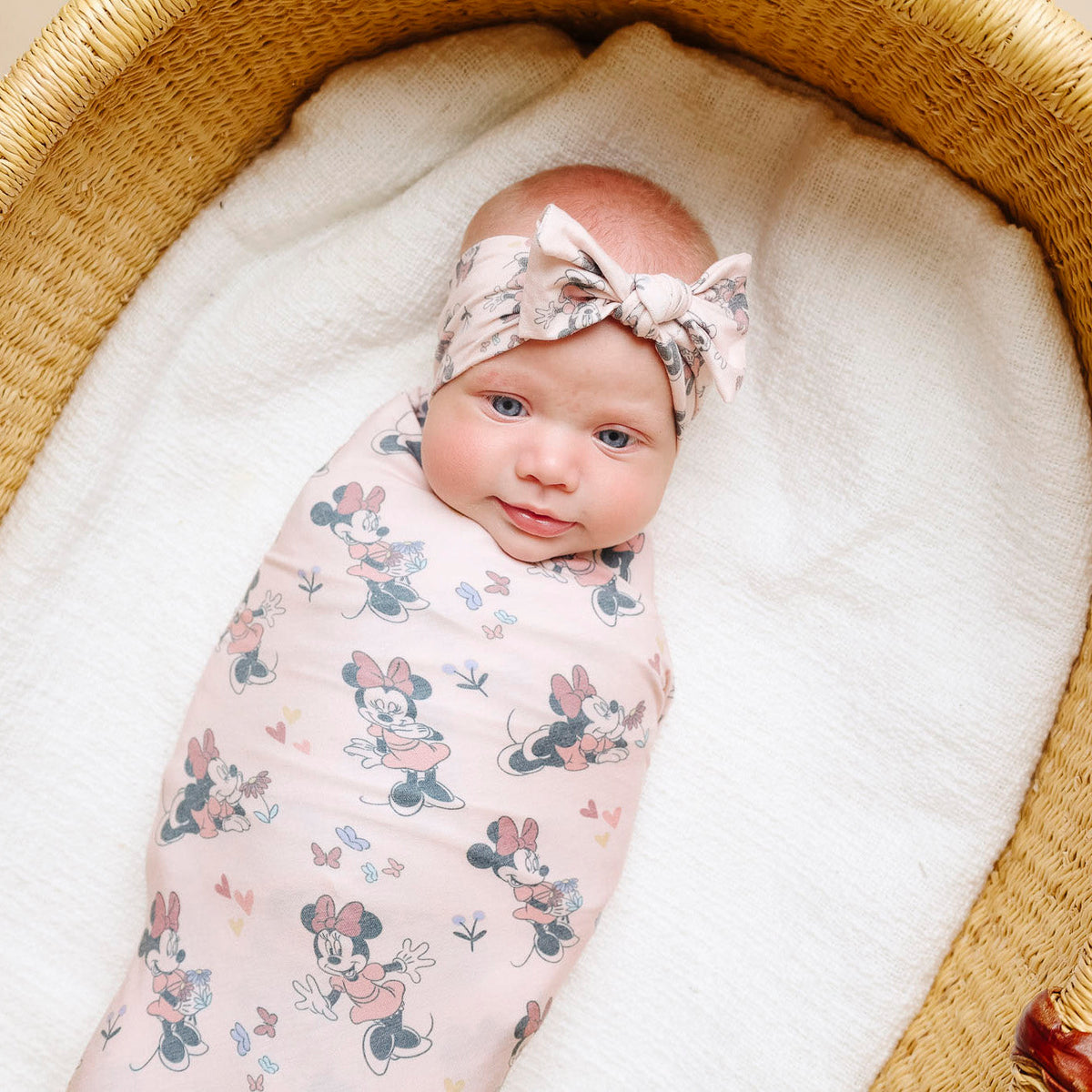 Copper Pearl Knit Headband Bow | Minnie Mouse
