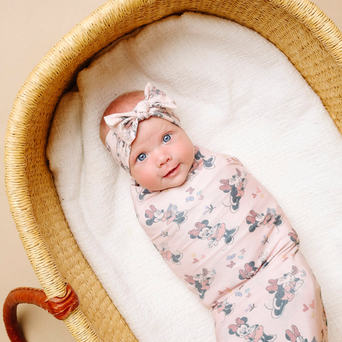 Copper Pearl Knit Headband Bow | Minnie Mouse