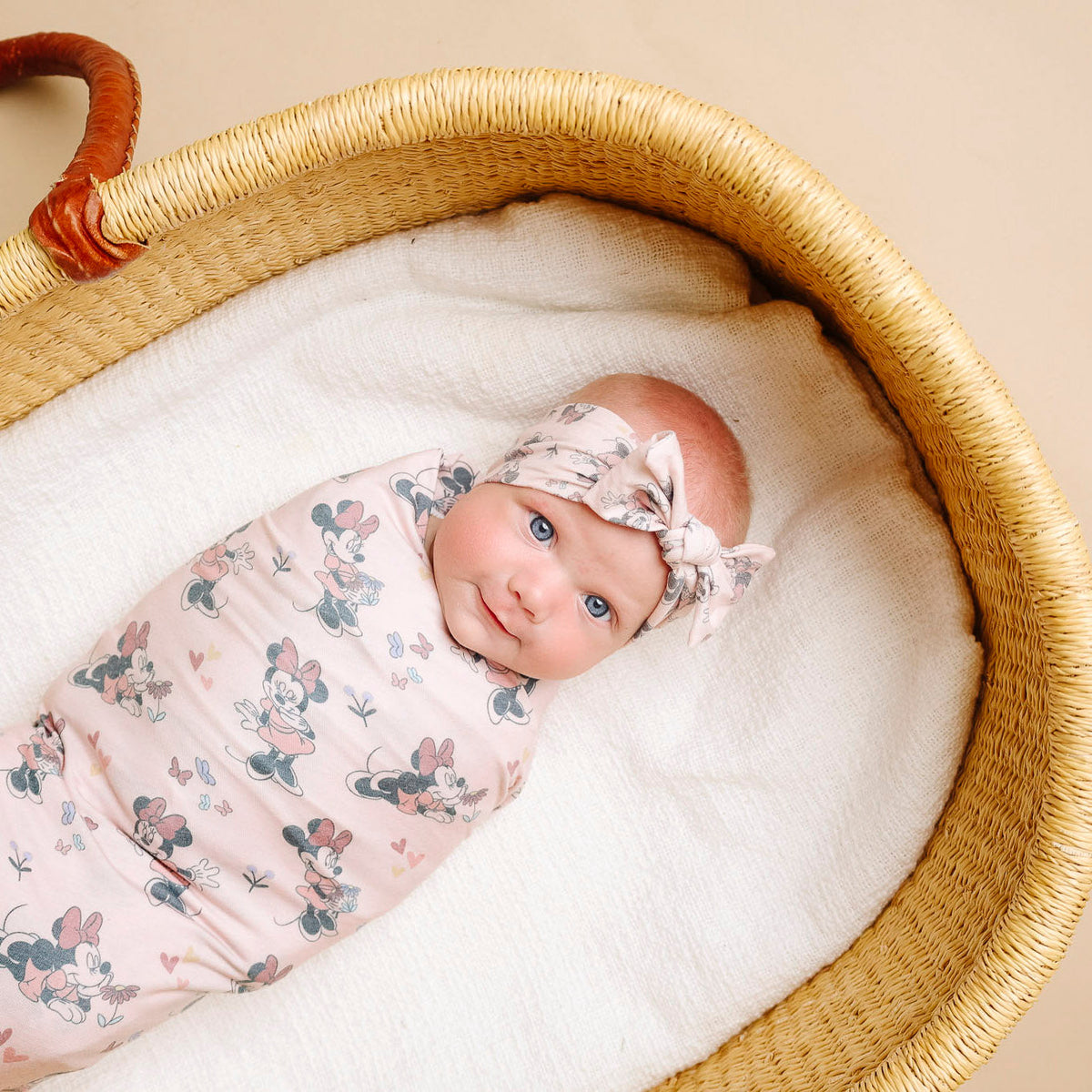 Copper Pearl Knit Headband Bow | Minnie Mouse