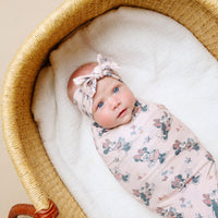 Copper Pearl Knit Headband Bow | Minnie Mouse