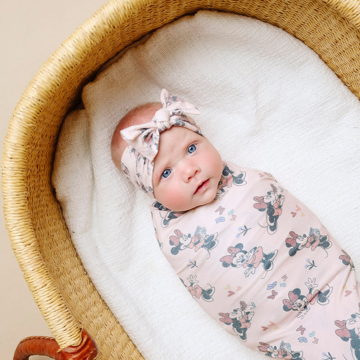 Copper Pearl Knit Headband Bow | Minnie Mouse