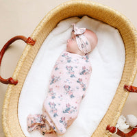 Copper Pearl Knit Headband Bow | Minnie Mouse