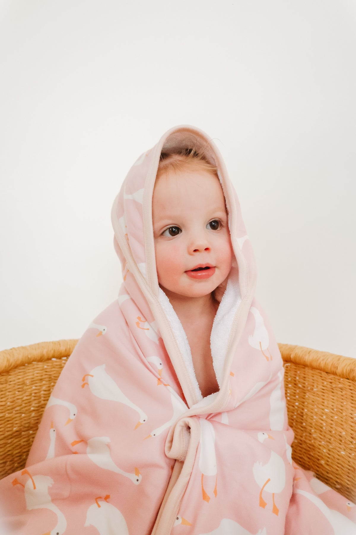 Copper Pearl Premium Baby Knit Hooded Towel | Goosie
