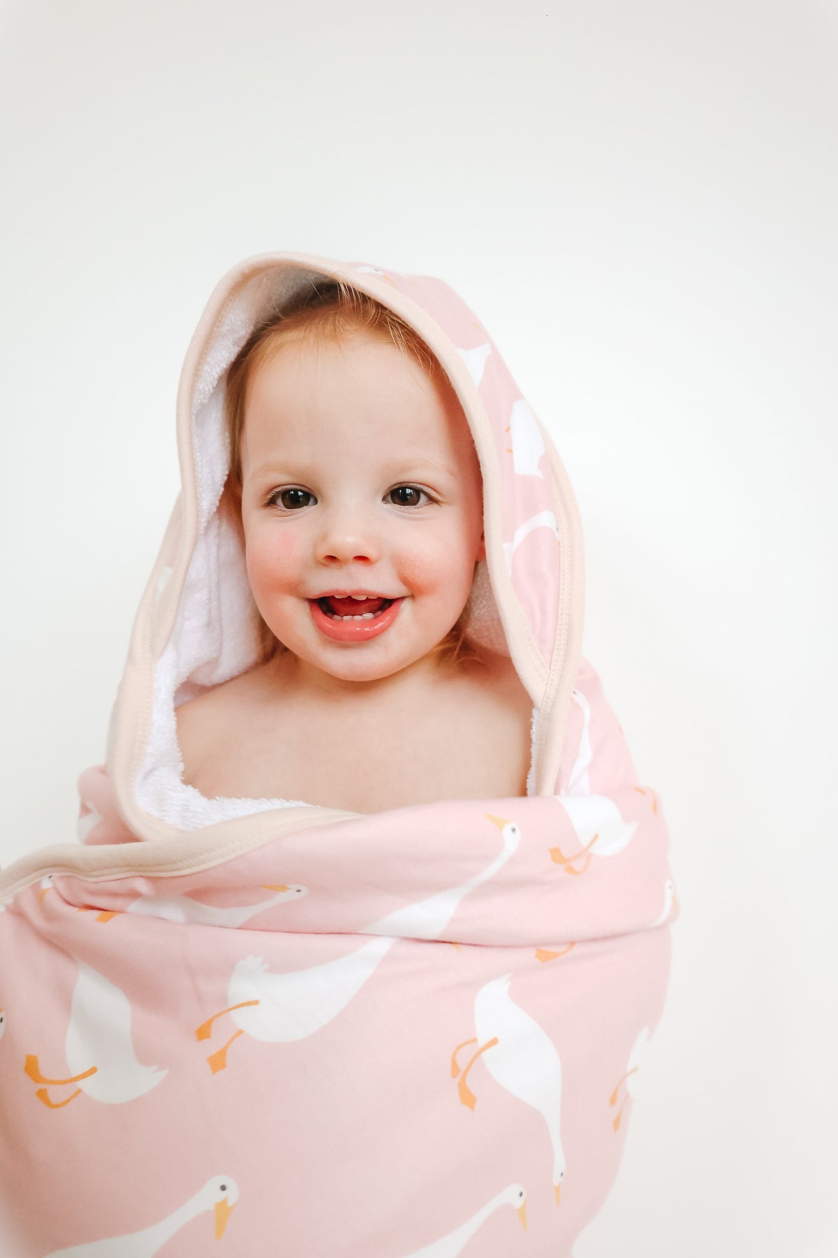 Copper Pearl Premium Baby Knit Hooded Towel | Goosie