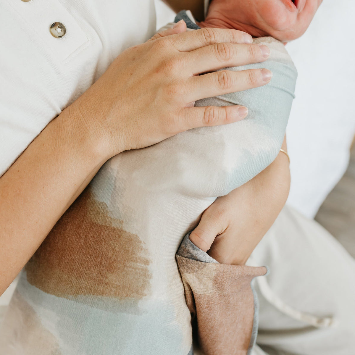Copper Pearl Knit Swaddle Blanket | Picasso