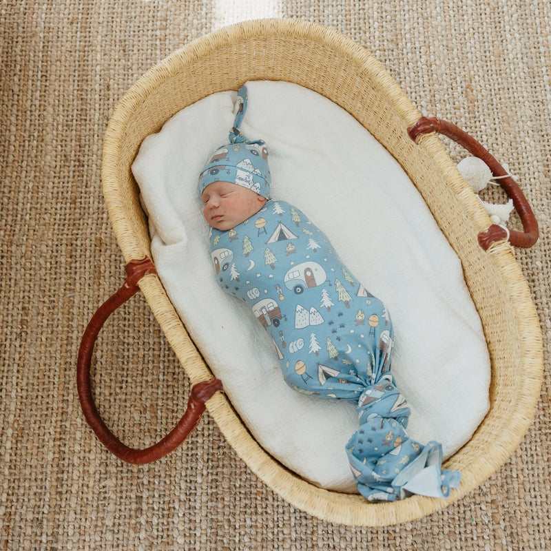 Load image into Gallery viewer, Copper Pearl Knit Swaddle Blanket | Bridger
