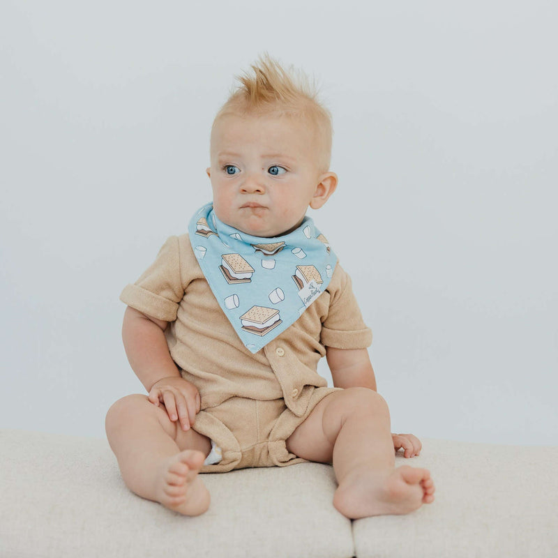 Load image into Gallery viewer, Copper Pearl Baby Bandana Bibs | Bridger
