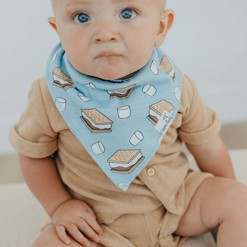 Load image into Gallery viewer, Copper Pearl Baby Bandana Bibs | Bridger
