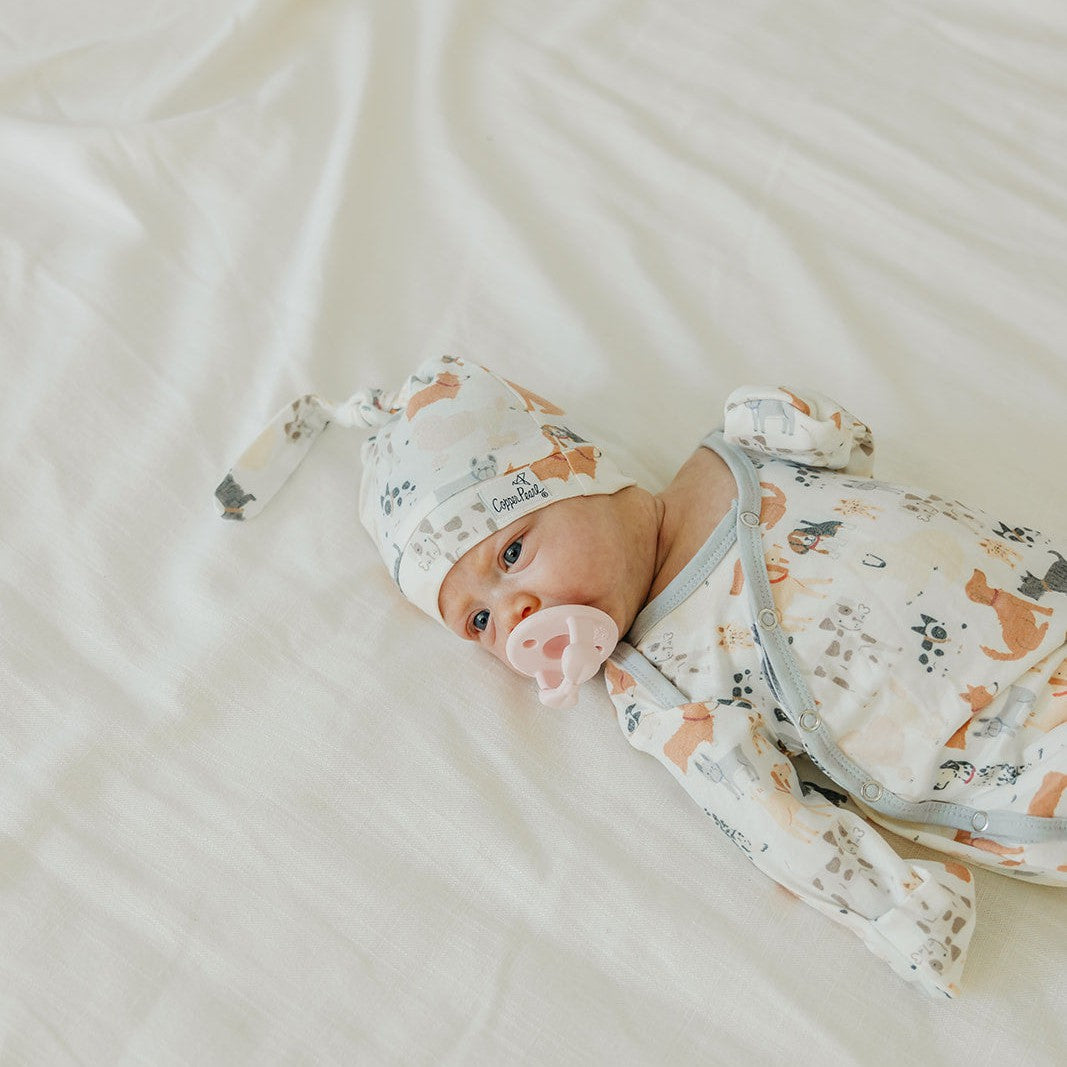 Copper Pearl Top Knot Hat | Rufus