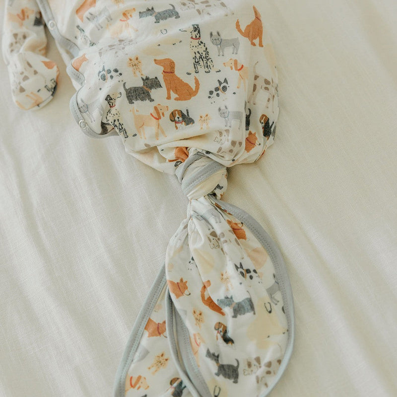 Load image into Gallery viewer, Copper Pearl Newborn Knotted Gown | Rufus
