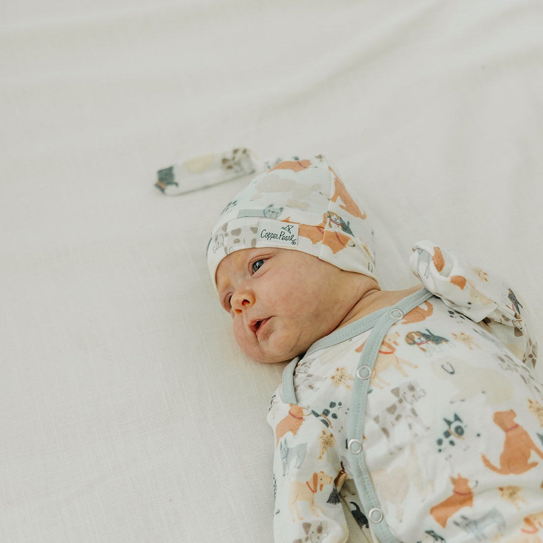 Copper Pearl Top Knot Hat | Rufus